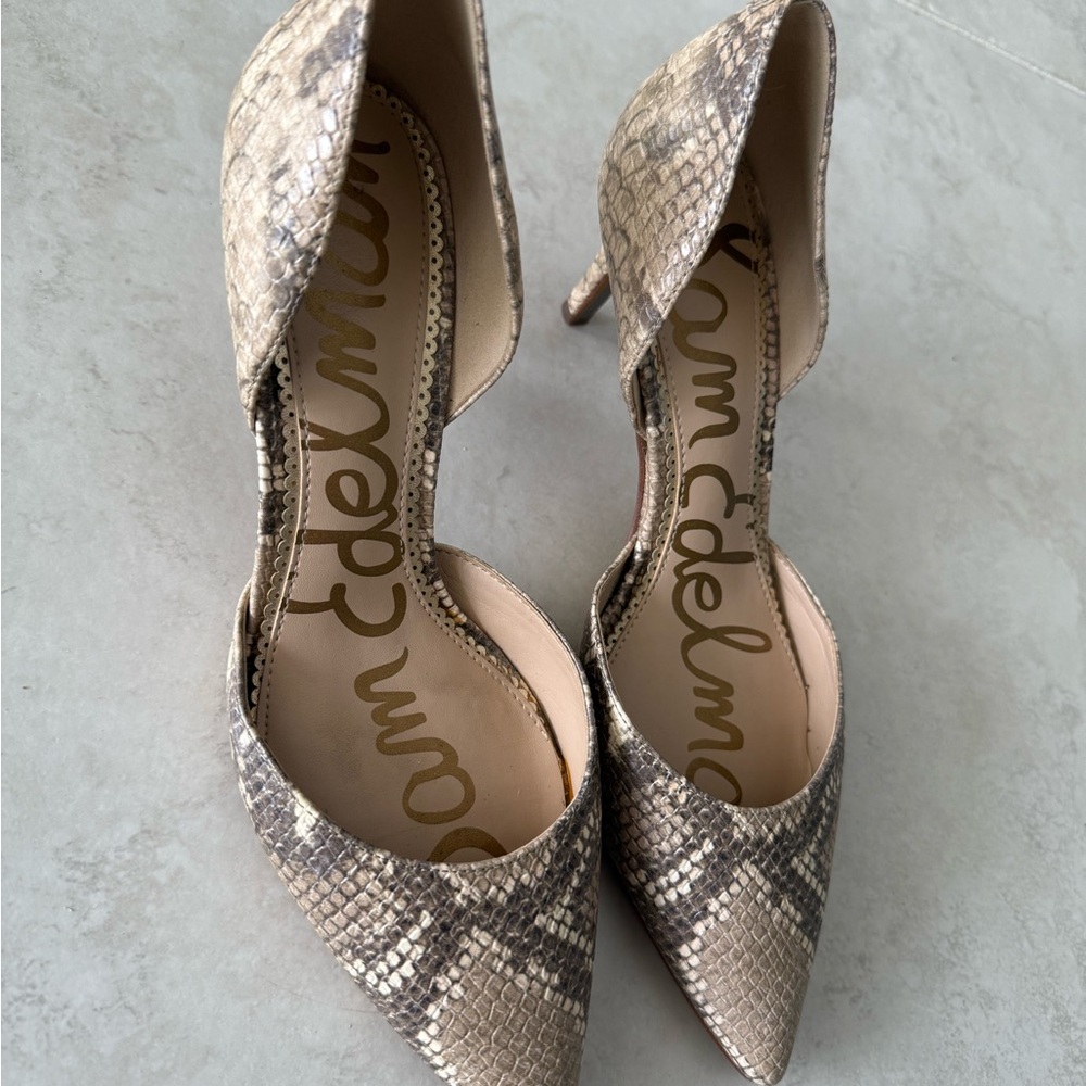 Sam Edelman Heels with Snakeskin texture